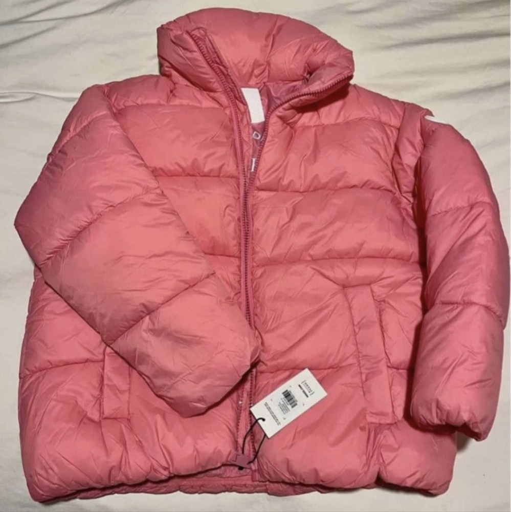 NWT, JILLY BOX NOIZE,size L pink color puffer jacket - Picture 1 of 4